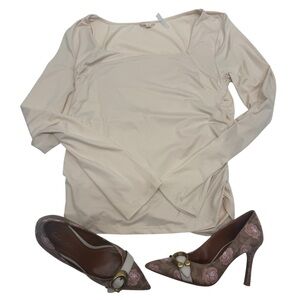 Elegant Cream Women's Top
